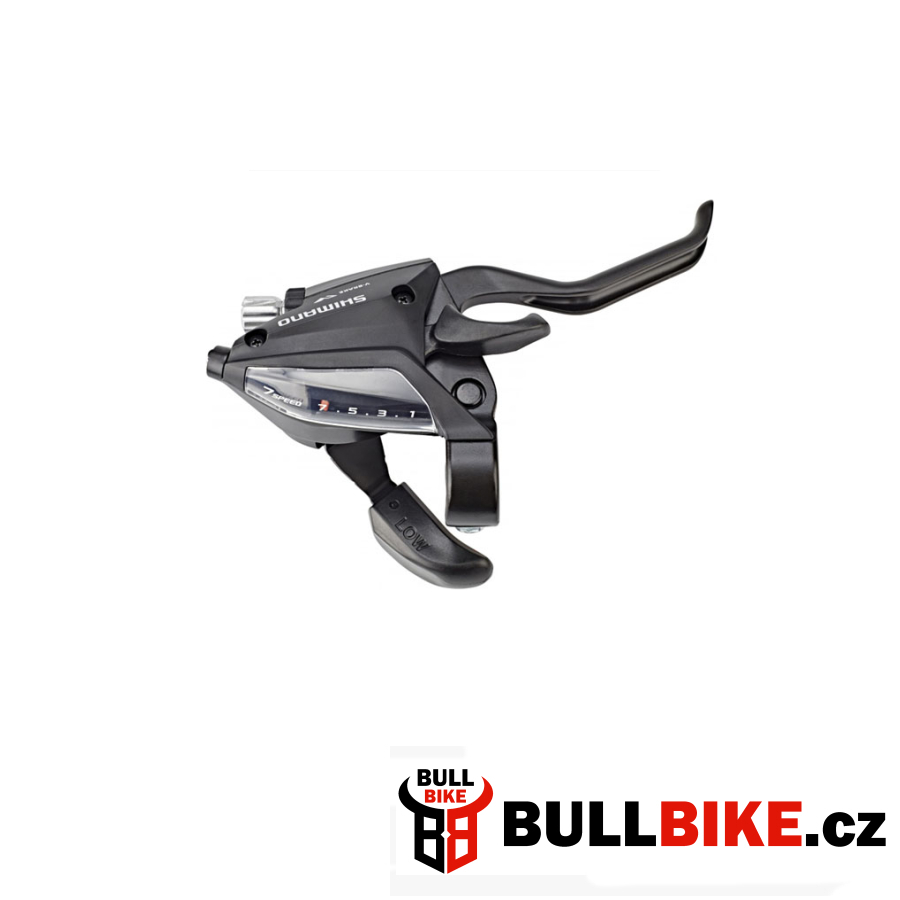 Řadící + brzdová páčka SHIMANO STEF 500 7sp. V-brake pravá