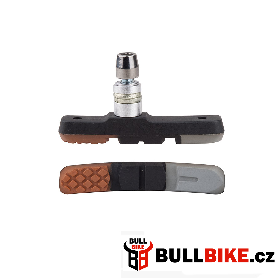 Brzdové špalíky PRO-T V-brake třísměsová Color