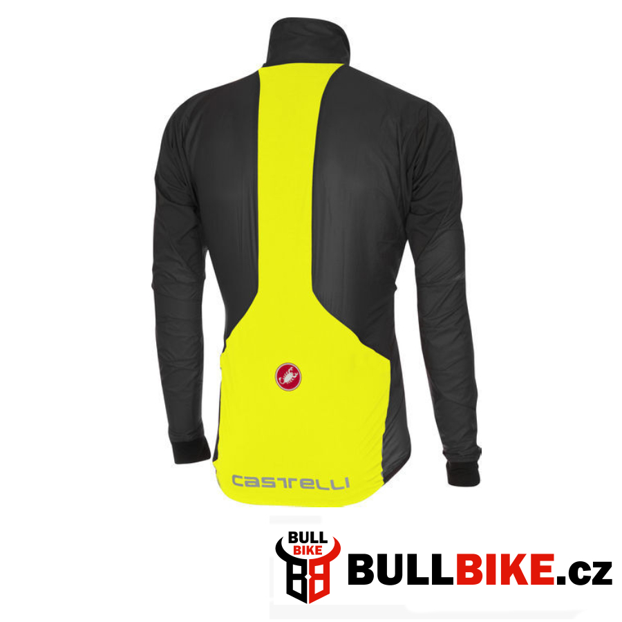 Castelli - pánská bunda Superleggera, anthracite/yellow fluo XL