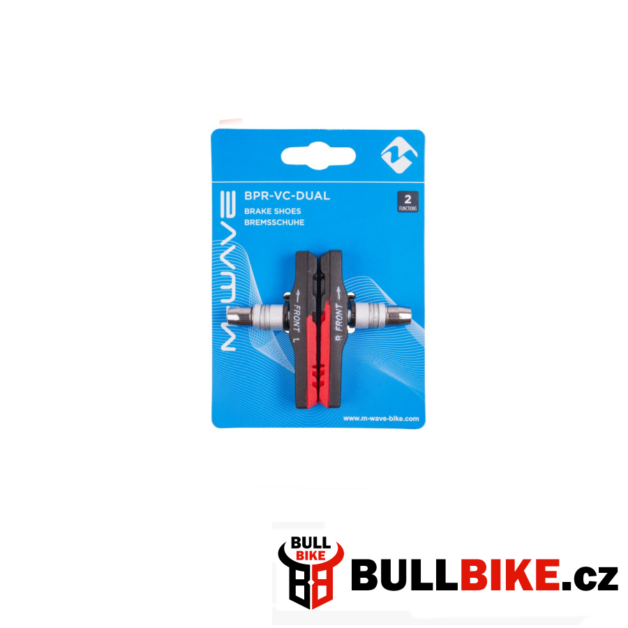 Špalíky M-Wave MTB šroub 72mm černo-červené